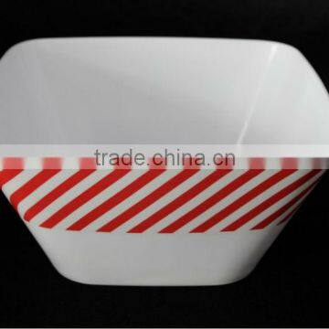 9.6 inch melamine square bowl