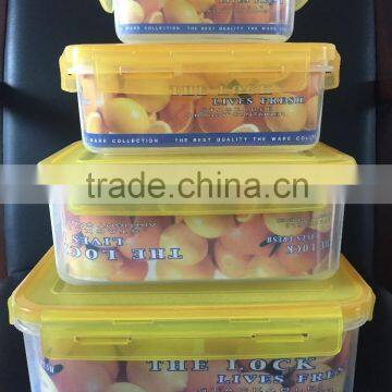 Good quality multifunctional fresh box round shape food grade clear plastic crisper