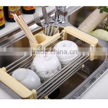 S/S+ABS+PP 16.5*40.2*9.5 Kitchen sink dish rack/dish drying rack/drying rack