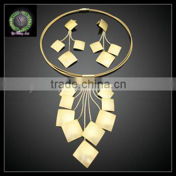 Newest arrived african gold plated jewelry set for woman dress AHK1101                        
                                                                                Supplier's Choice