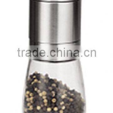 Cheap manual glass pepper grinder pepper mill