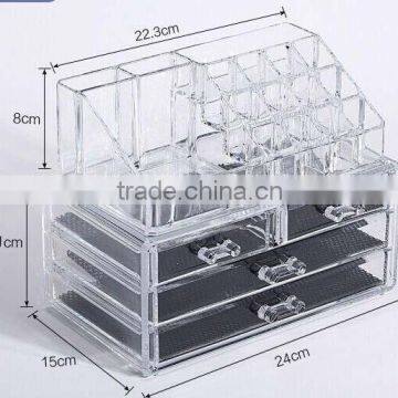 3 Tier Make up Organizer, Plexiglass Box, Acrylic Organizer photo-5