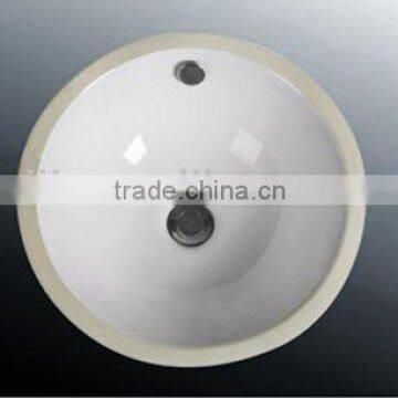 Top china round bathroom under counter basin/ceramic basin(BSJ-C802)