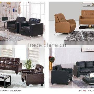 Top level leather sofa furniture for 5 seats