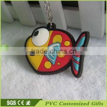 Wholesale soft pvc fish shape keychain