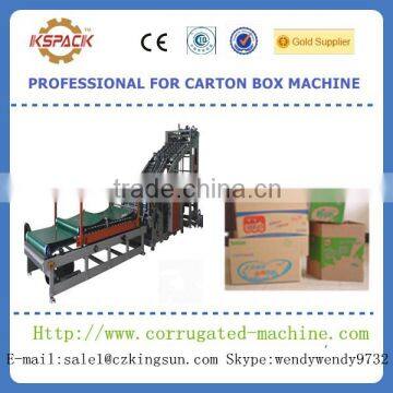 fully automatic chinese corrugated carton box packaging machinery