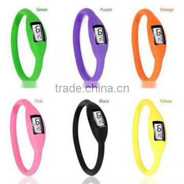 Fashion Wrist Sport Watch\1ATM waterproof anion silicone watch \Wrist watch wholesale