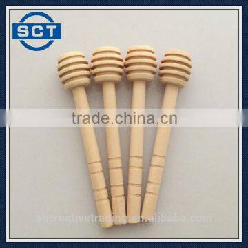 Mini Wood Honey Dipper 10cm with Slot Design