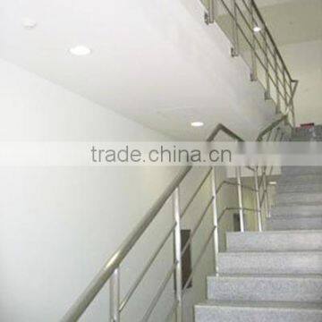 Welded seam stainless steel tube stairs handrailing