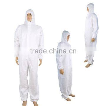 Waterproof disposable chemical protective coverall