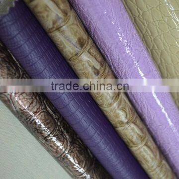 Crocodile imitation leather fabric for making bag and handbag