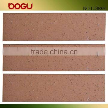 Brown red natural look ceramic tile wall brick ceramic clinker tile scuffing surface rustic finish 60x240mm