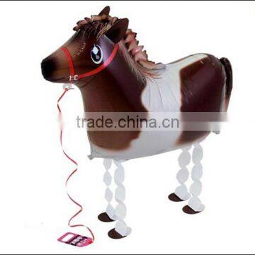 Horse balloon walking pet foil balloon toy for kids