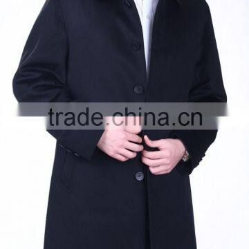 men's cashmere polo neck coat