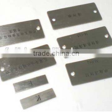 embossed small metal plates with 2pcs hole                        
                                                Quality Choice