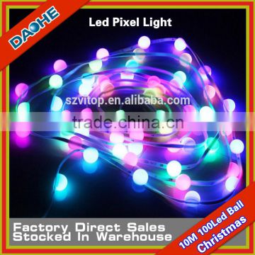 Christmas Led Pixel Light String Big Globe Ball Strip for Christmas Tree Holiday Decoration Wholesale Dream Color Newest Hot