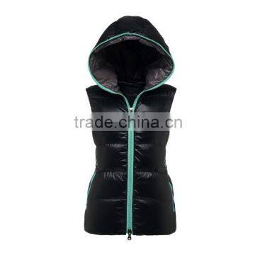 Women Latest Winter Shiny Padding Vest Winter Red Fashion Down Vest