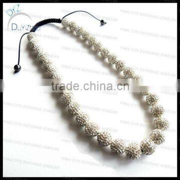 Fashion 14mm round ball Shamballa necklace