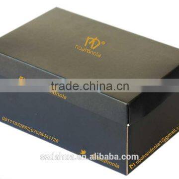 high quality custom print coated paper shoe box