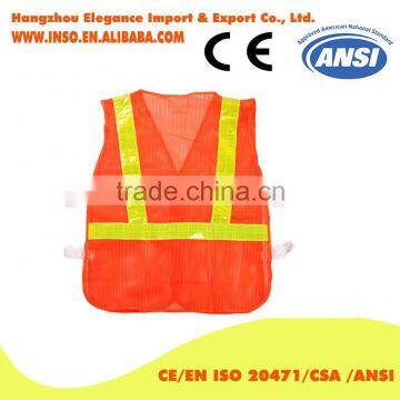 En20471 Certificate 2016 New Style Safety Vest With Pouch Elastic High Visibility Vest photo-2