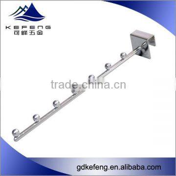 Metal wire chrome display clothing hooks with 7 pins for square tubes KF-D014