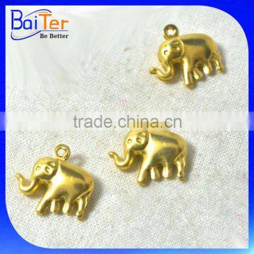 Cheap Gold Plated Elephant Charm Pendant Findings Wholesale