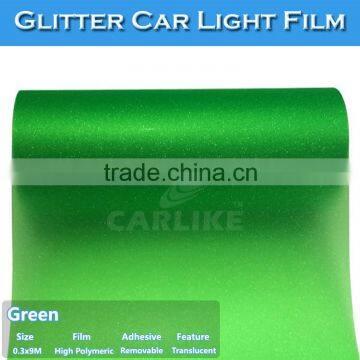 CARLIIKE Glitter Green Car Headlight Color Change Vinyl Film photo-3