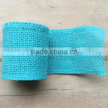 Natural Satin Christmas Ribbons Polyester Linen Ribbon photo-4