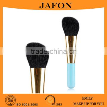 Natural goat hair angled contour/contouring brush with blue wood handle