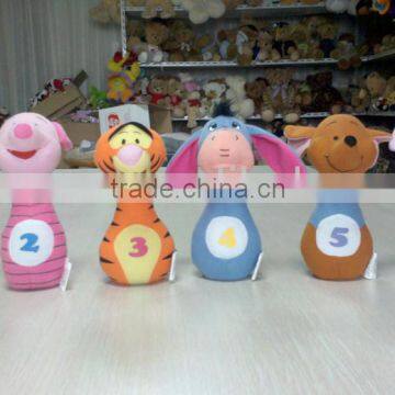 Cute Animal Stuffed Plush Bowling Set, Bowling Doll