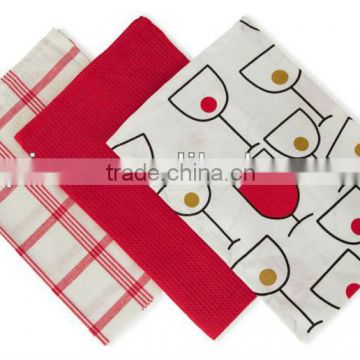 Cotton and Polyester high quality custom printed tea towels