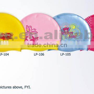 Factory directly sales silicone swim cap for children