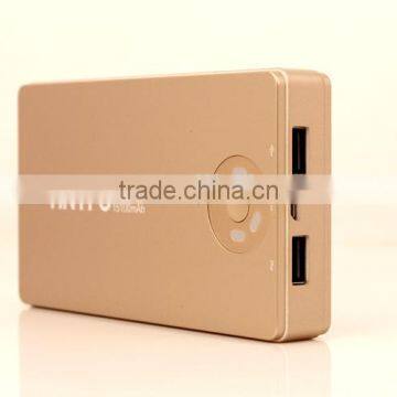 Ce rohs phone charger wholesale travel power bank 15600mAh