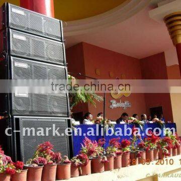 C-mark line array speaker CT2844A powered by class D amplifier