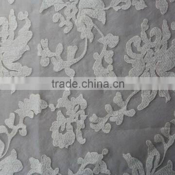 Dress Floral Organza Fabric African Organza Lace Fabric Embroidered Organza Fabric photo-3