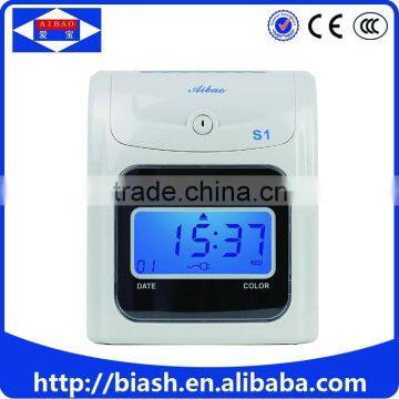 punch card time clock attendance machine