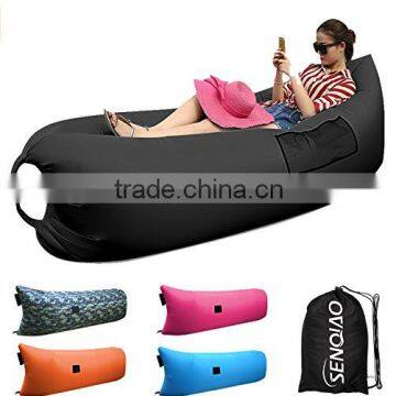 Lazy man portable outdoor inflatable sofa beach chair folding sofa bed air