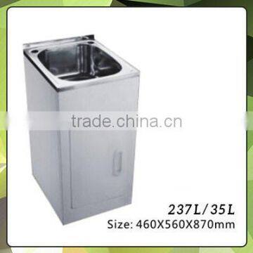 Australian Standard SUS304 Stainless Steel Laundry Tub With Cabinet 216L photo-5