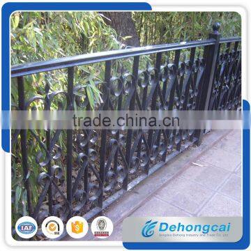 Galvanized decorative power coated wrought iron fence