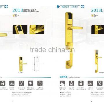 Frigerprint household electronic lock for the copper forging door lock with RFID card .