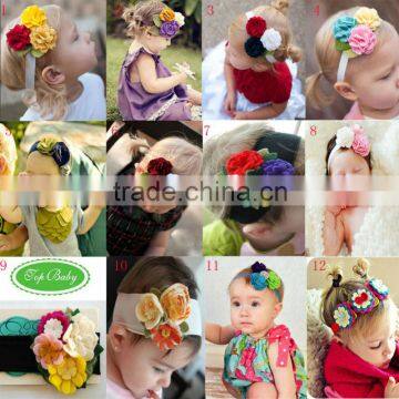 Free shipping baby headwear hair bands flower headbands