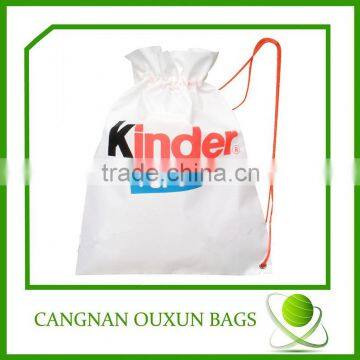 hottest logo printed promotional drawstring polyester bag