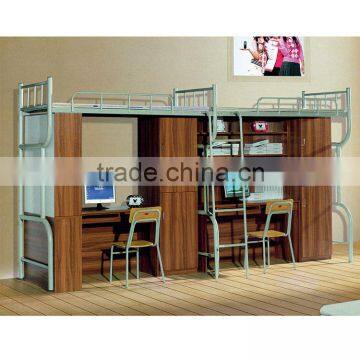 Modern double over double dormitory Metal bunk beds,school triple bunk bed                        
                                                Quality Choice