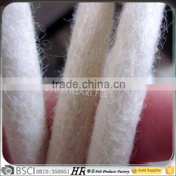 wool felt rope white felt tube