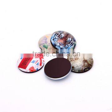 Best Selling Telephone Print Round Crystal Fridge Magnets for Wholesale photo-6