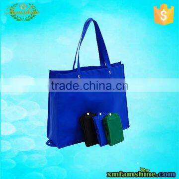 wholesale pp non woven folding zipper bag