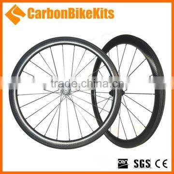 CarbonBikeKits Fashionable design 700c 45mm carbon dimpled wheels PW45C-D