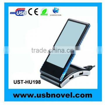 Mobile phone holder usb hub