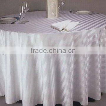 Jacquard/Pattern polyester round table cloth/table linen for wedding