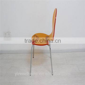 Modern design clear acrylic folding dining chairs